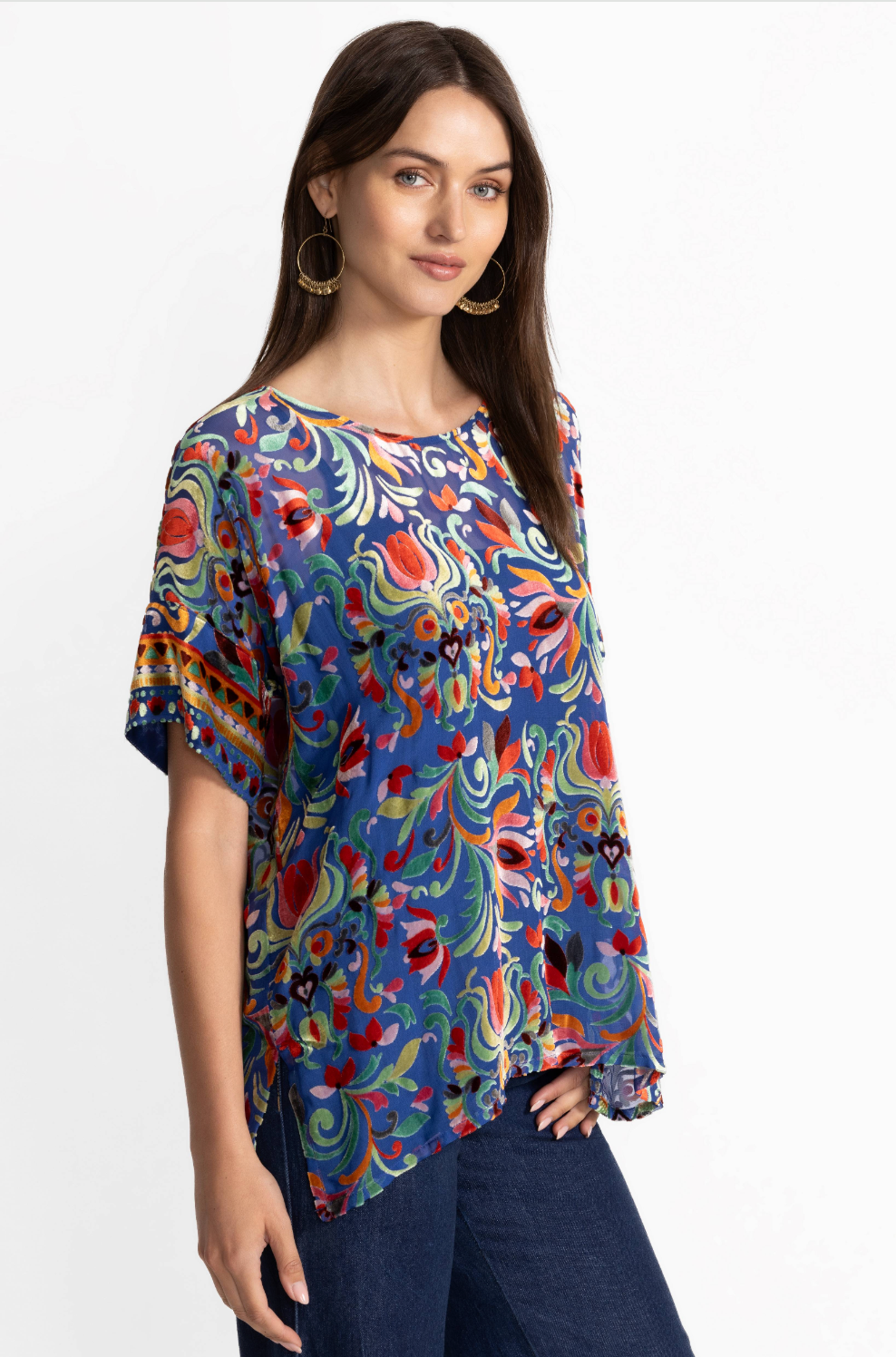 Mariafe Blouse with Slip in Primula Burnout