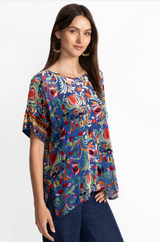 Mariafe Blouse with Slip in Primula Burnout