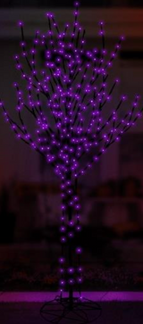 8ft Bare Branch Tree - 436 5mm Color Change - Orange To Purple