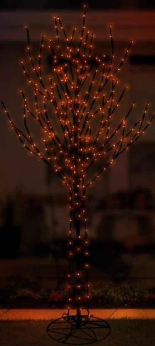 8ft Bare Branch Tree - 436 5mm Color Change - Orange To Purple