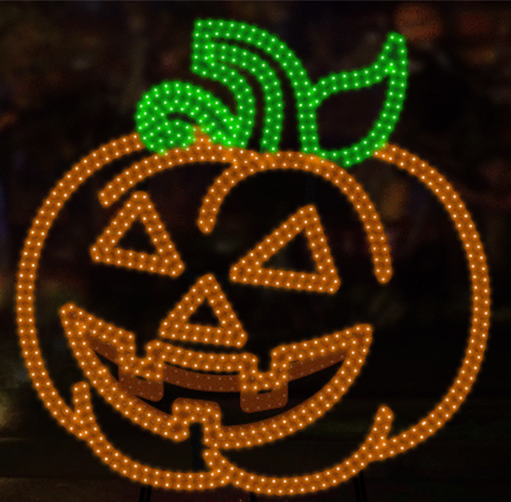 Jumbo Hi Vibrant 48in "Motion" Jack O' Lantern (48in Width)