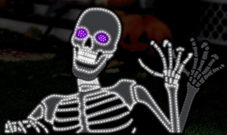 Jumbo Hi Vibrant 20.5in X 36in “Motion” Rising Skeleton