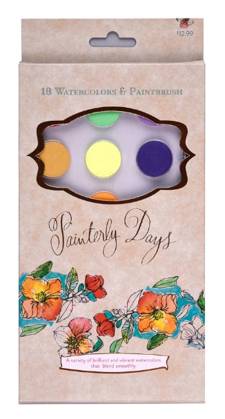 Painterly Days - 18 Watercolors: 18 Watercolors &