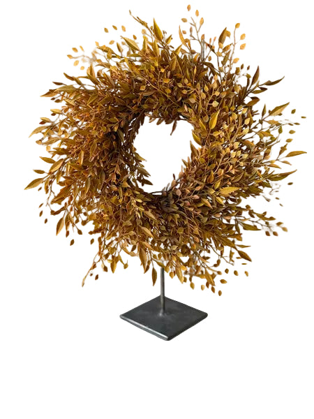 4.5" Barley Twist Sage Candle Ring