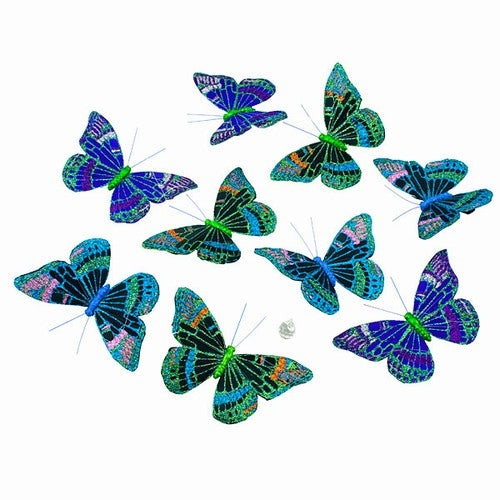 Midnight Butterfly Garland Glitter