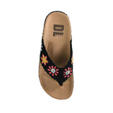Tigerlily Crochet Sandal in Black