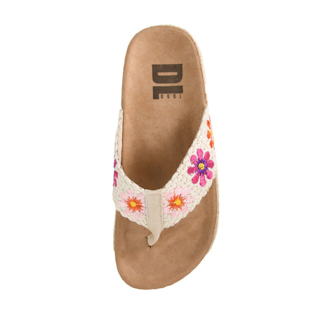 Tigerlily Crochet Sandal in Black