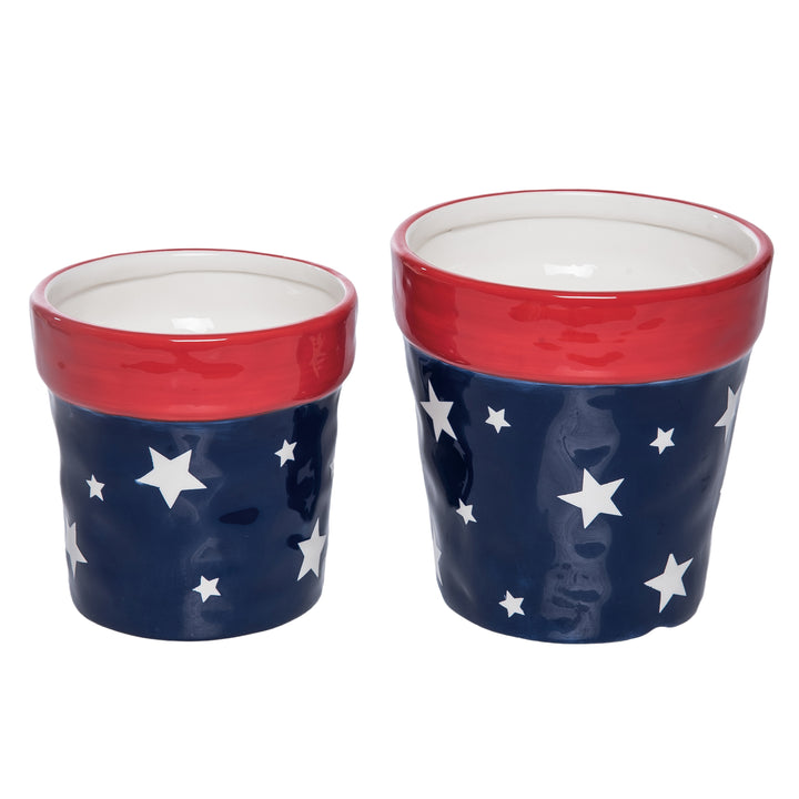 Ceramic Patriotic Pots