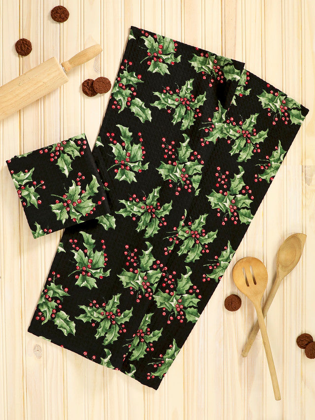 Holly Tea Towel