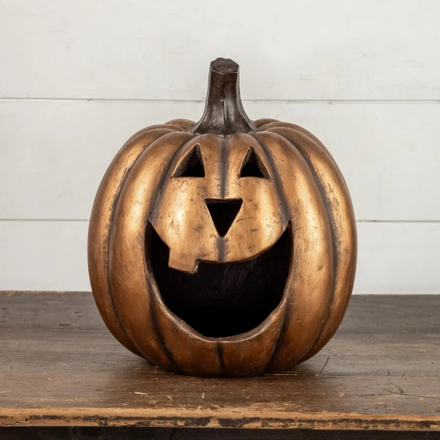 15" Gold Big Mouth Pumpkin