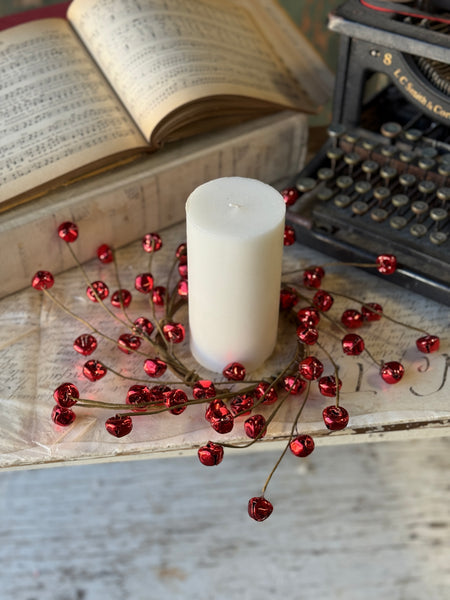 4.5" Jingle Bell Lane Candle Ring