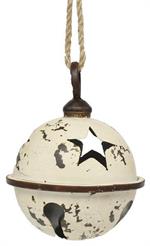 7" Tin Jingle Bell With Jute Rope