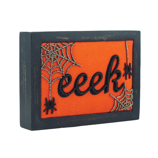 Embellished EEEK Shelf Sitter