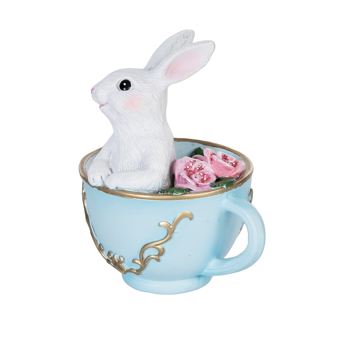 White Bunny In Tea Cup Fig