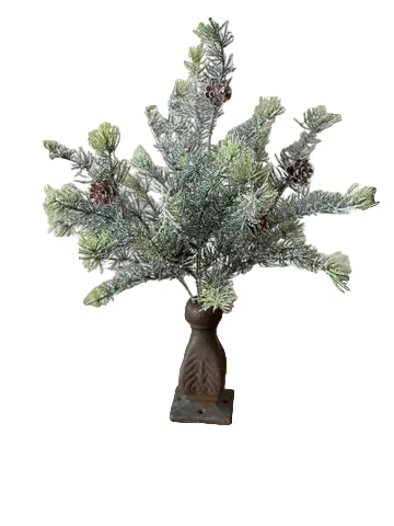 19" Glitter Laced Cedar Bush