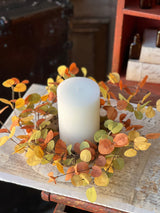 6.5" Carnival Eucalyptus Candle Ring