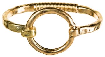 Gold Circle Hook Bracelet