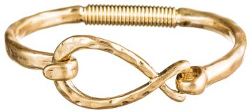 Gold Infinity Spring Bracelet