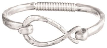 Silver Infinity Spring Bracelet