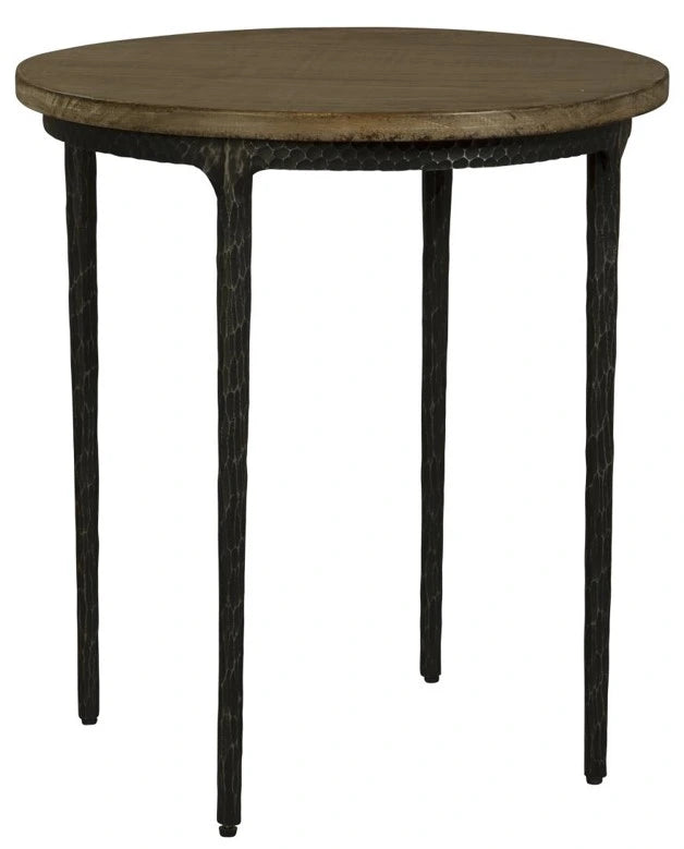 Chloe Round End Table - Antique Natural