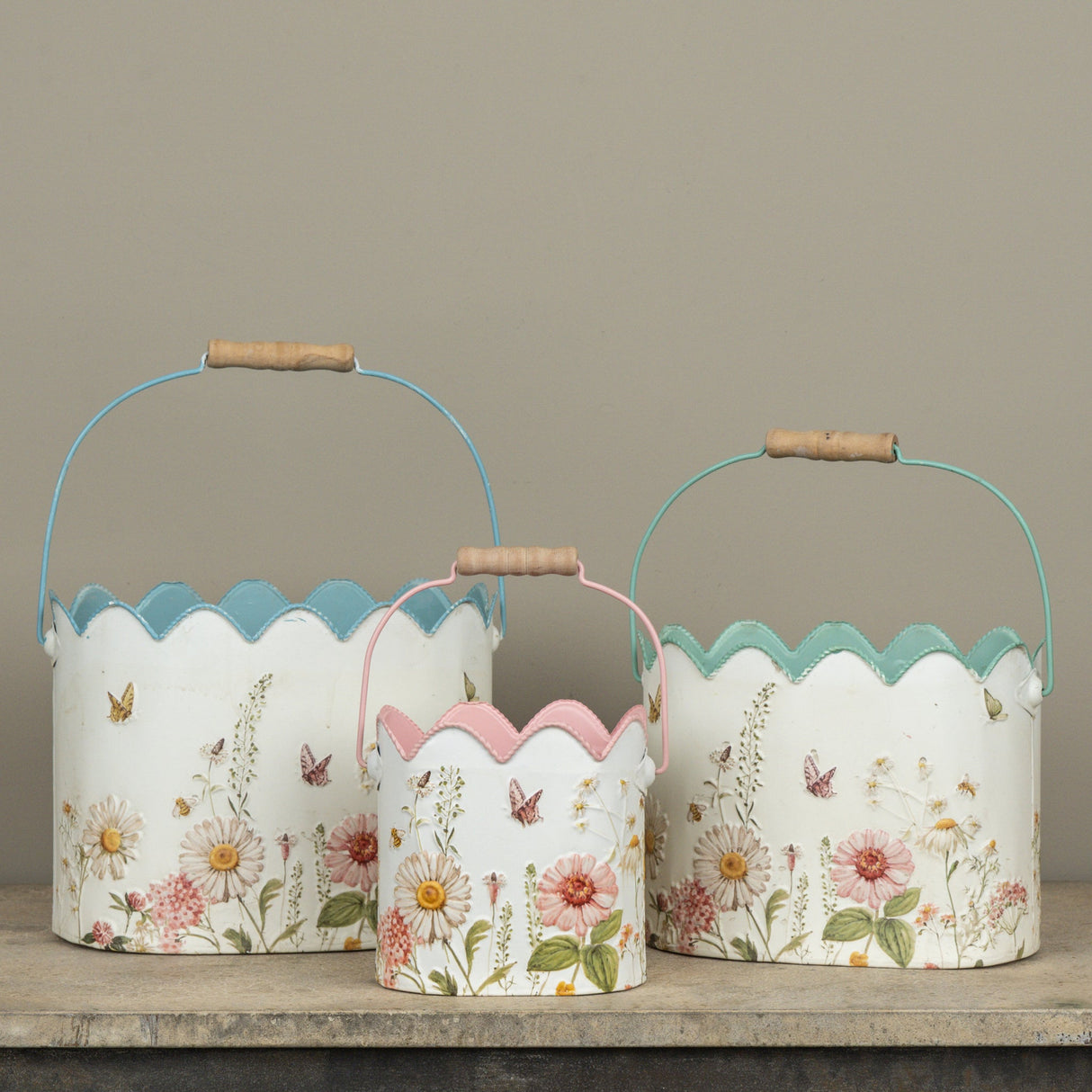 Butterfly & Flower Buckets