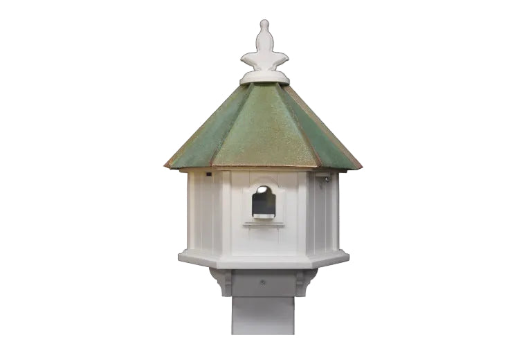 Hexagon Birdfeeder with Copper Verdi