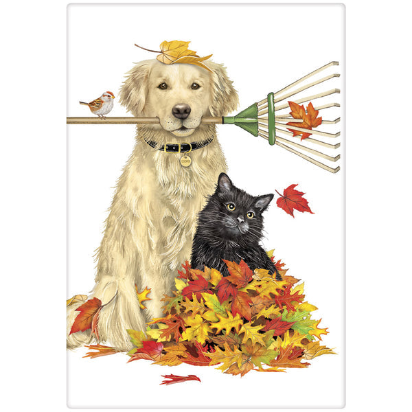 Raking Dog And Cat Bagged Towel