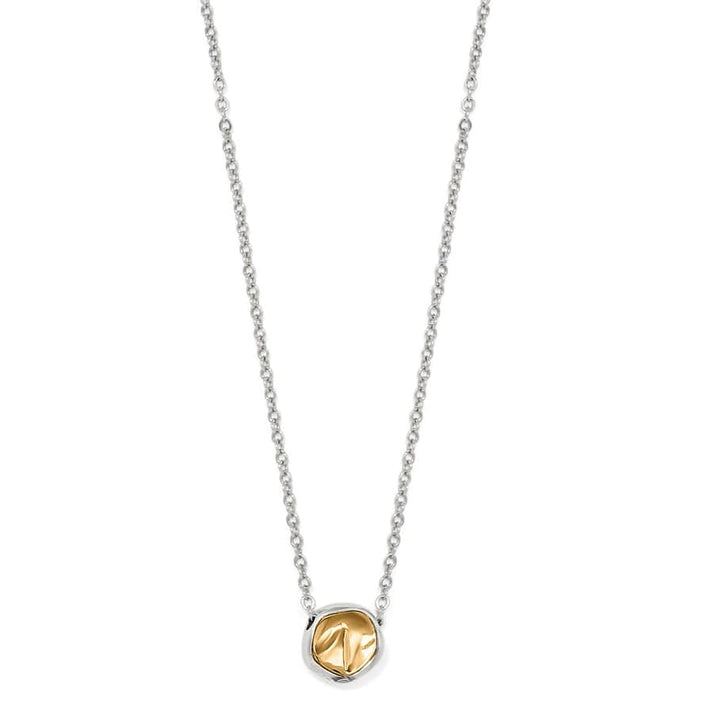Cascade Round Petite Necklace - Silver-Gold