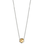 Cascade Round Petite Necklace - Silver-Gold
