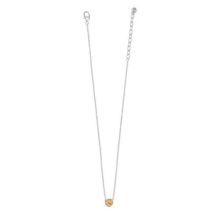 Cascade Round Petite Necklace - Silver-Gold