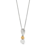 Cascade Unity Pearl Necklace - Silver-Gold