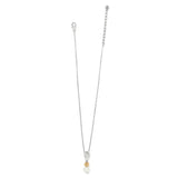 Cascade Unity Pearl Necklace - Silver-Gold