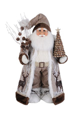 Lighted Winter Woods Santa