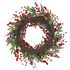24" Cardinal Berry + Pine Wreath