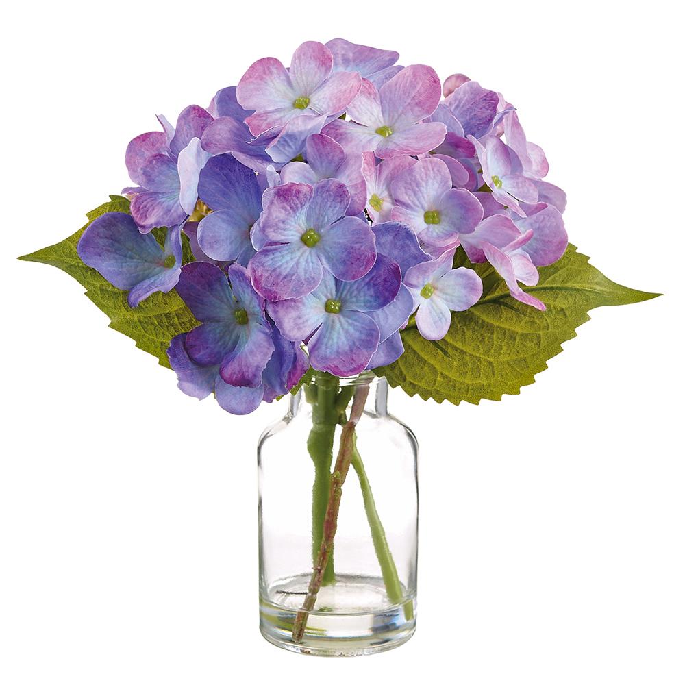 8"Hydrangea + Queen Anne's Lace (Vase)