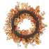 30"  Velvet Pumpkin + Berry Wreath - Orange + Green