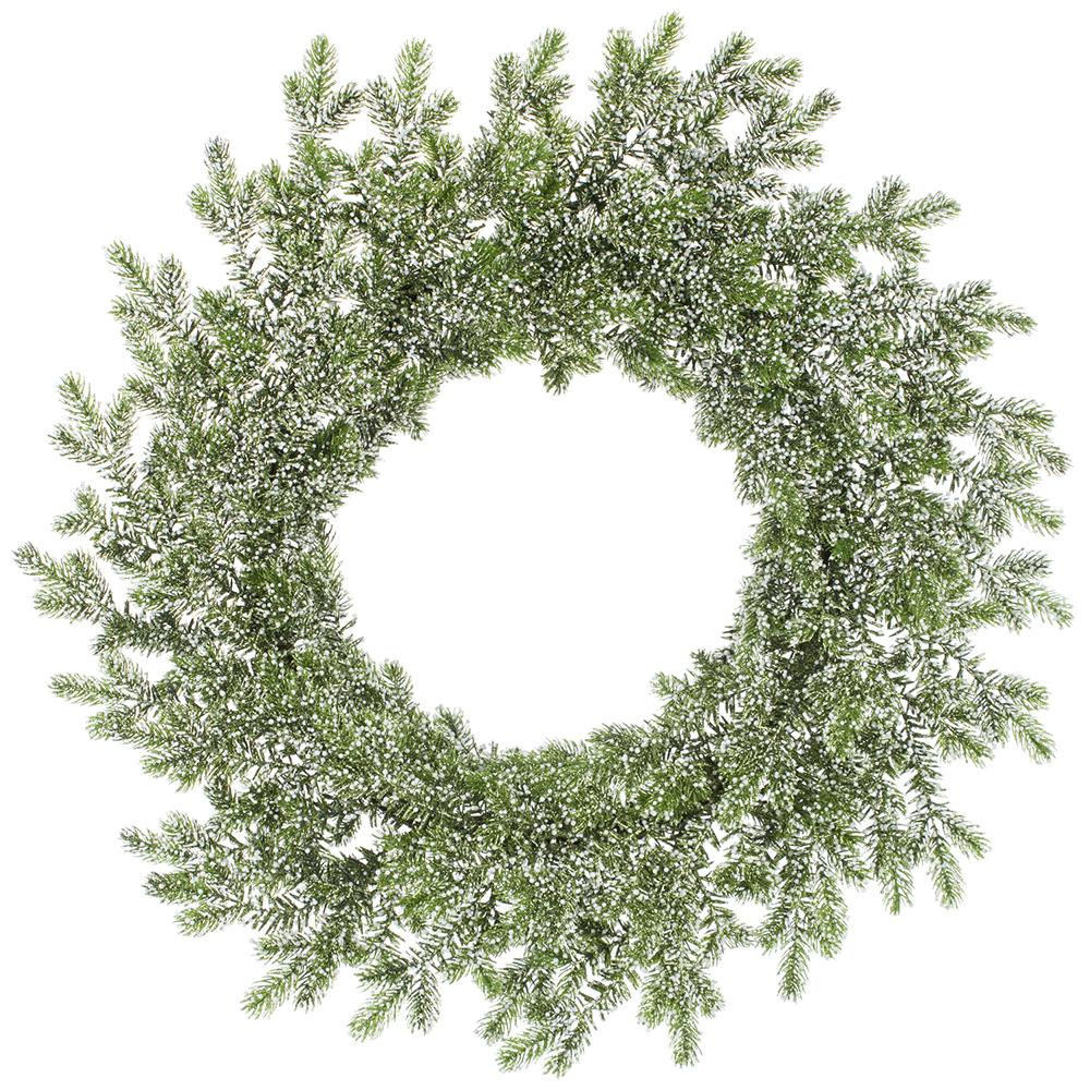 32"Glitter Mini Berry Wreath - Green White