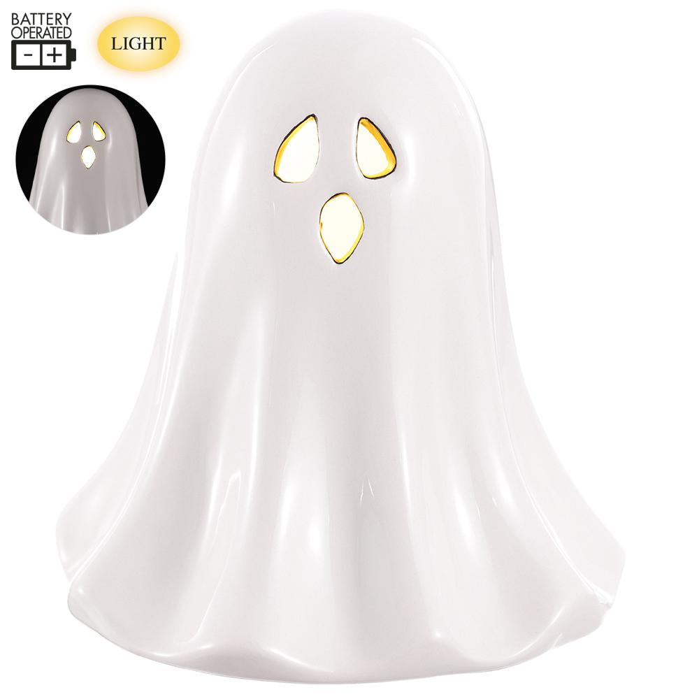 4.5"B/O Ghost With Light - White