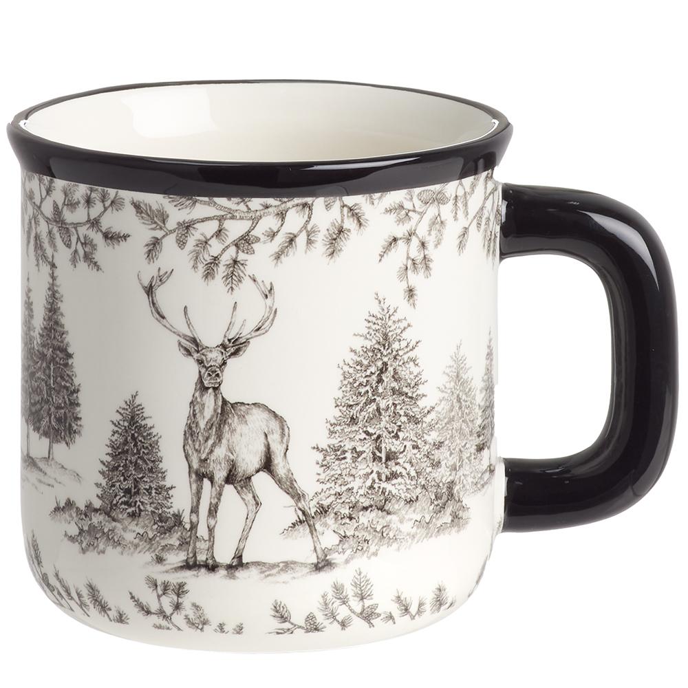 4" Tree + Reindeer Mug