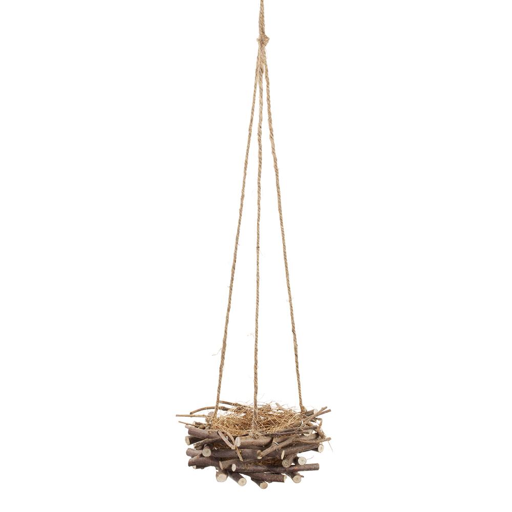 6" Hanging Bird's Nest