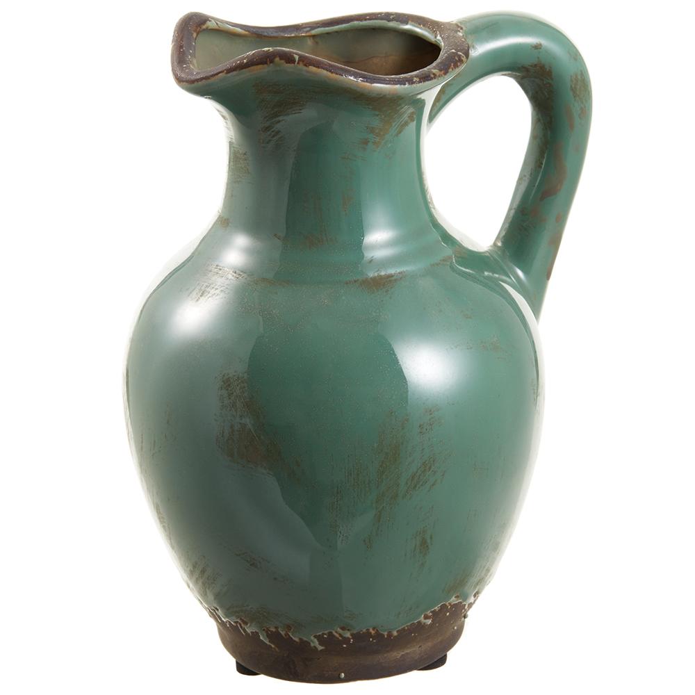 7" Ceramic Pitcher Green