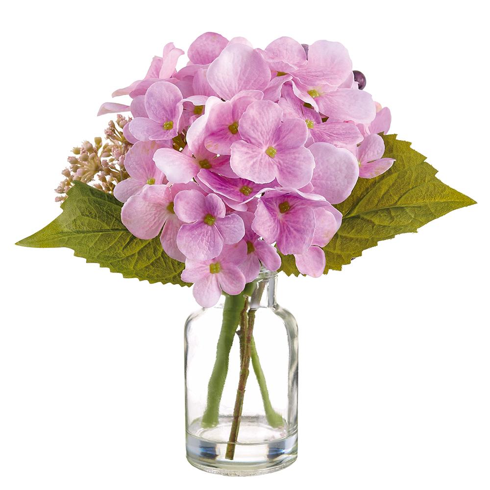 8"Hydrangea + Queen Anne's Lace (Vase)
