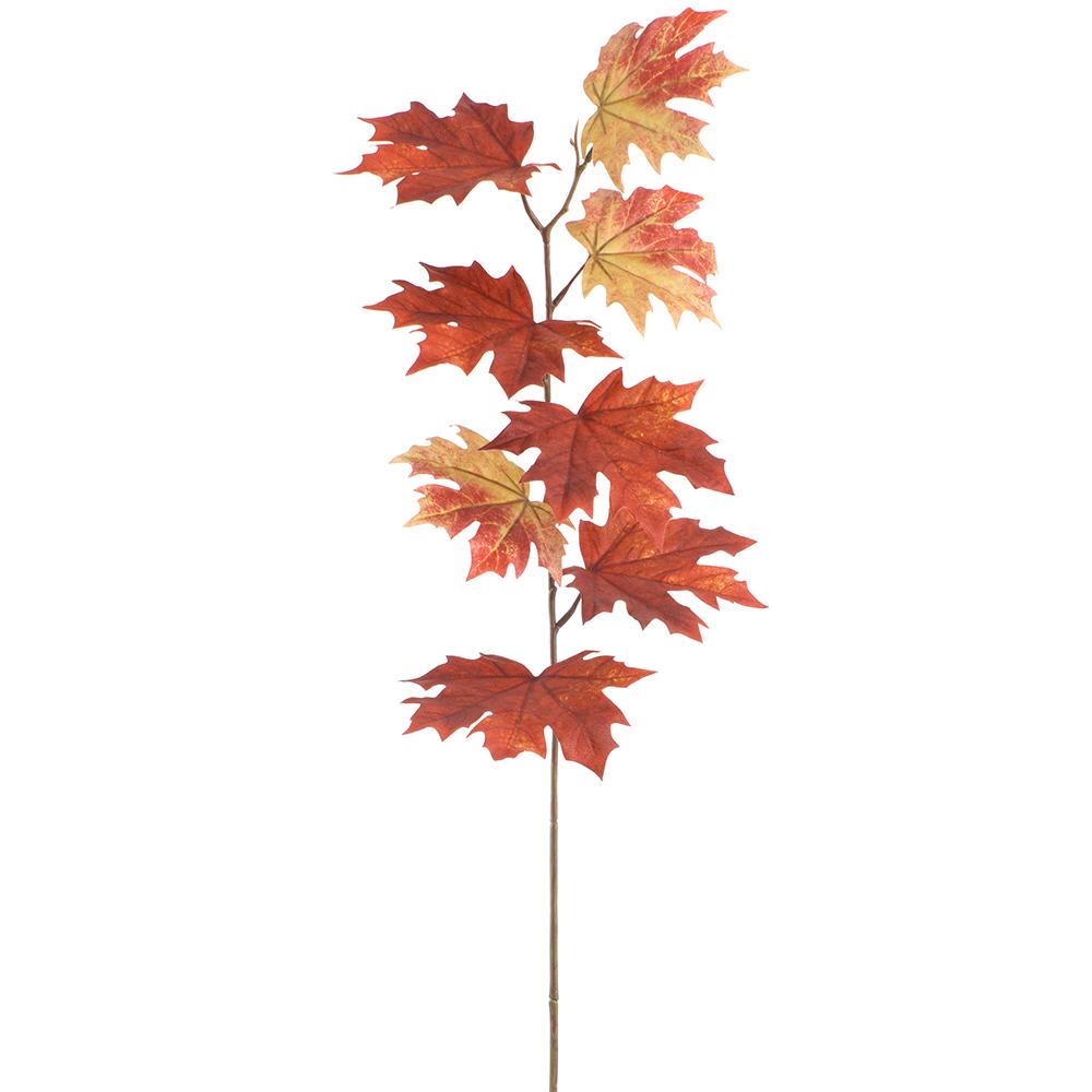 31" Maple Leaf Spray - Burgundy