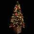 54" Pine Tree in Planter with Berries + Balls - Lit