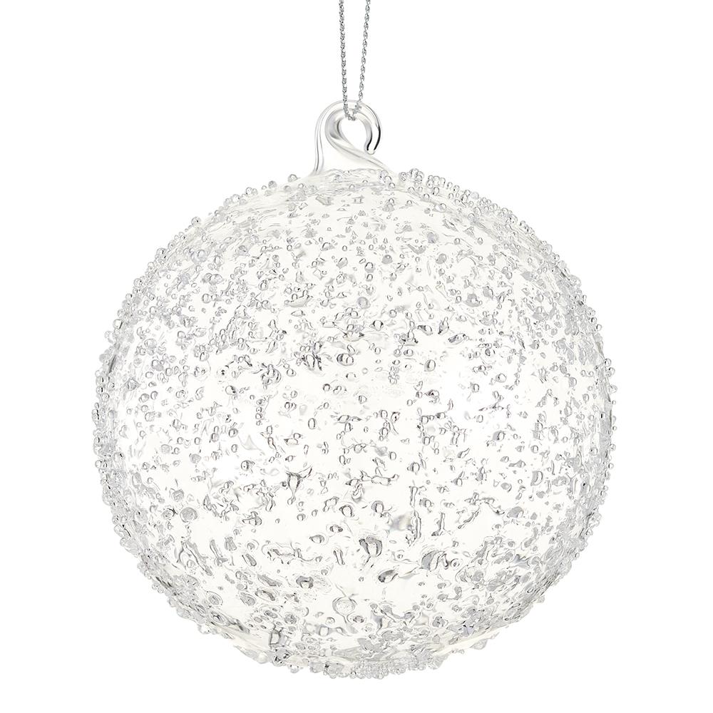 4" Glass  Ball Ornament