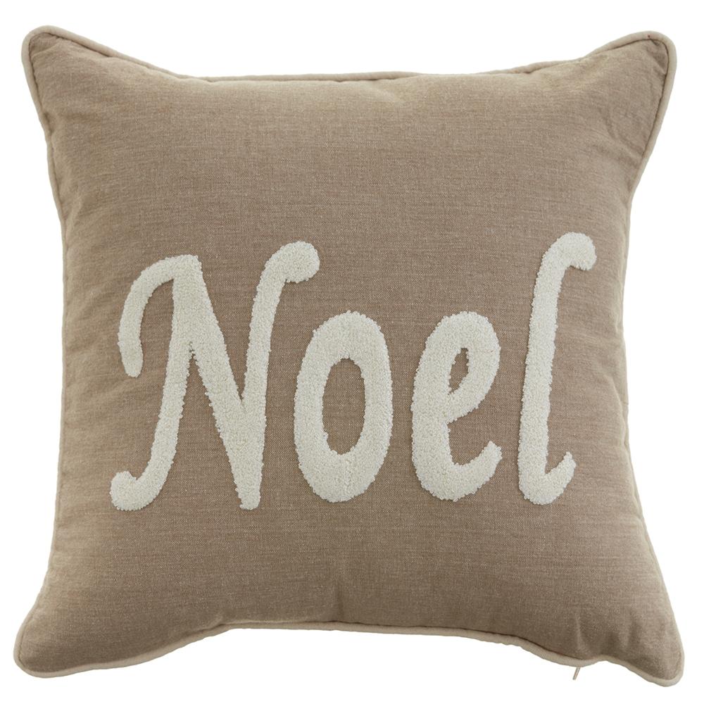 16" WX16" L Noel Pillow - Cream