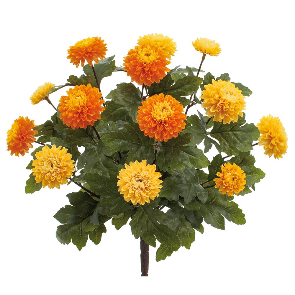 14.5"Mini Mum Bush X7 - Orange Yellow