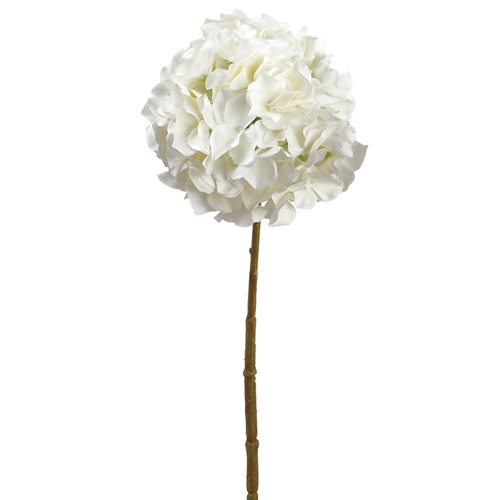 21" White Hydrangea Spray