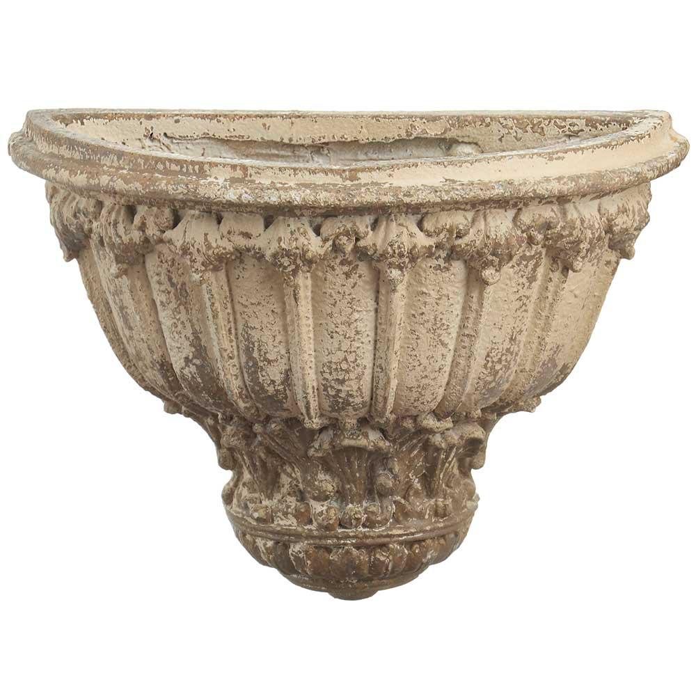 12.5"Hx17"D  Wall Planter