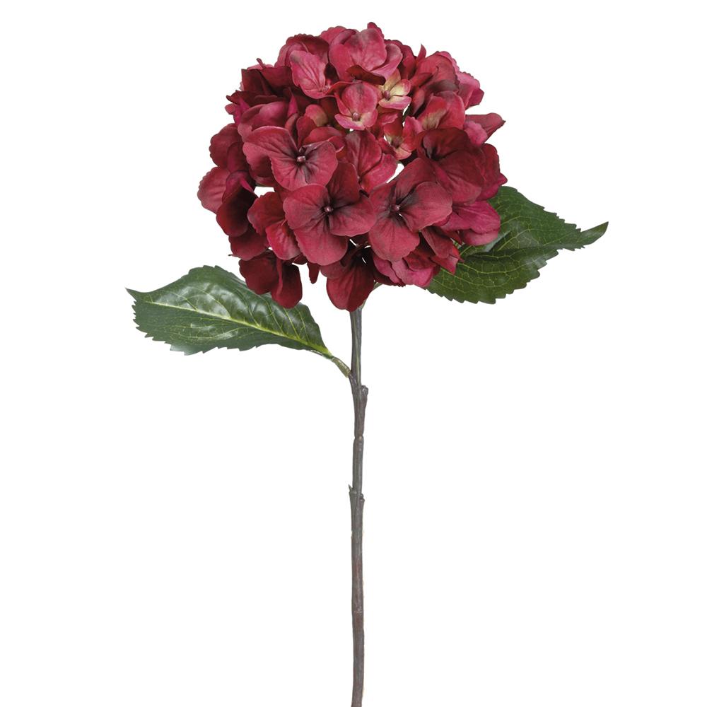 26.5"Hydrangea Spray - Burgundy